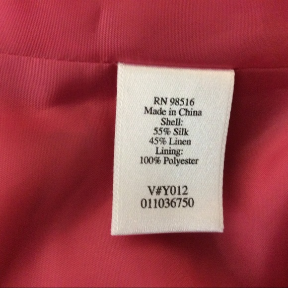 New Coldwater Creek Floral Silk Linen Blend Jacket - Picture 6 of 6